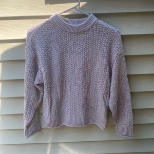 light purple sweater